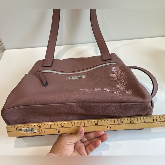 Rosetti Bodhi Floral Embroidered Bag Powder Rose Taupe Purse - Picture 6 of 10